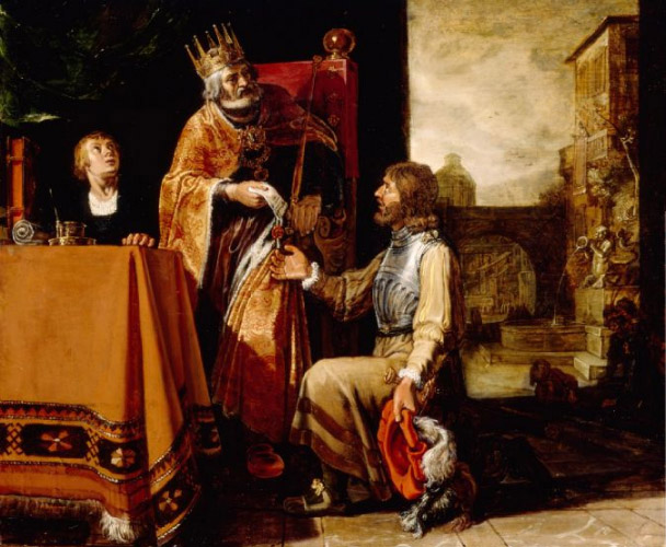 Pieter Lastman King David Handing the Letter to Uriah